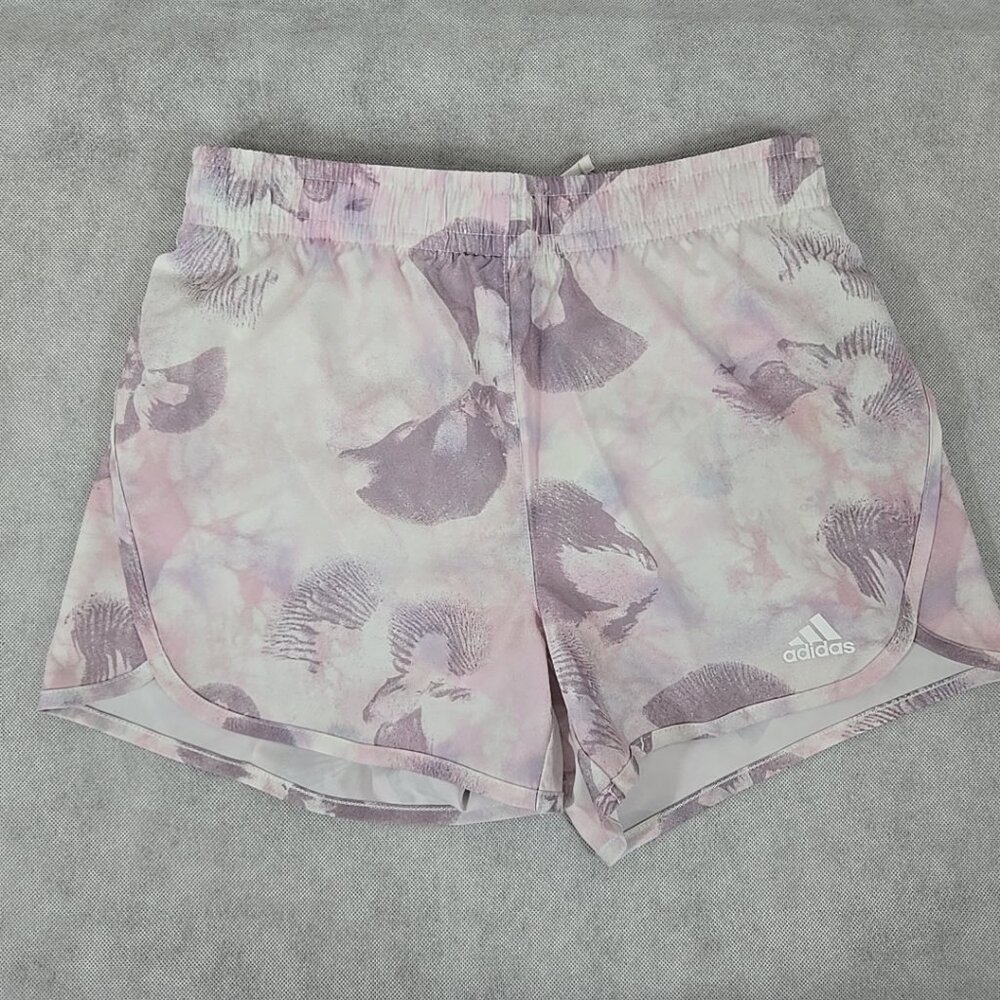 Adidas‎ Girl Set Size Large Cotton Short Sleeve Shirt Matching Running Shorts - Picture 5 of 8